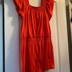 Women’s J. Crew Orange romper.